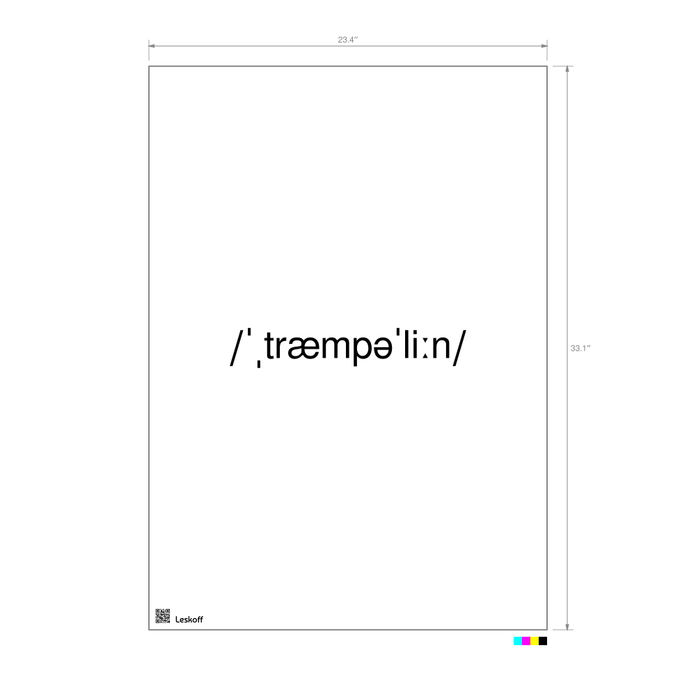 Leskoff trampoline IPA Transcription Poster image 1 of 1