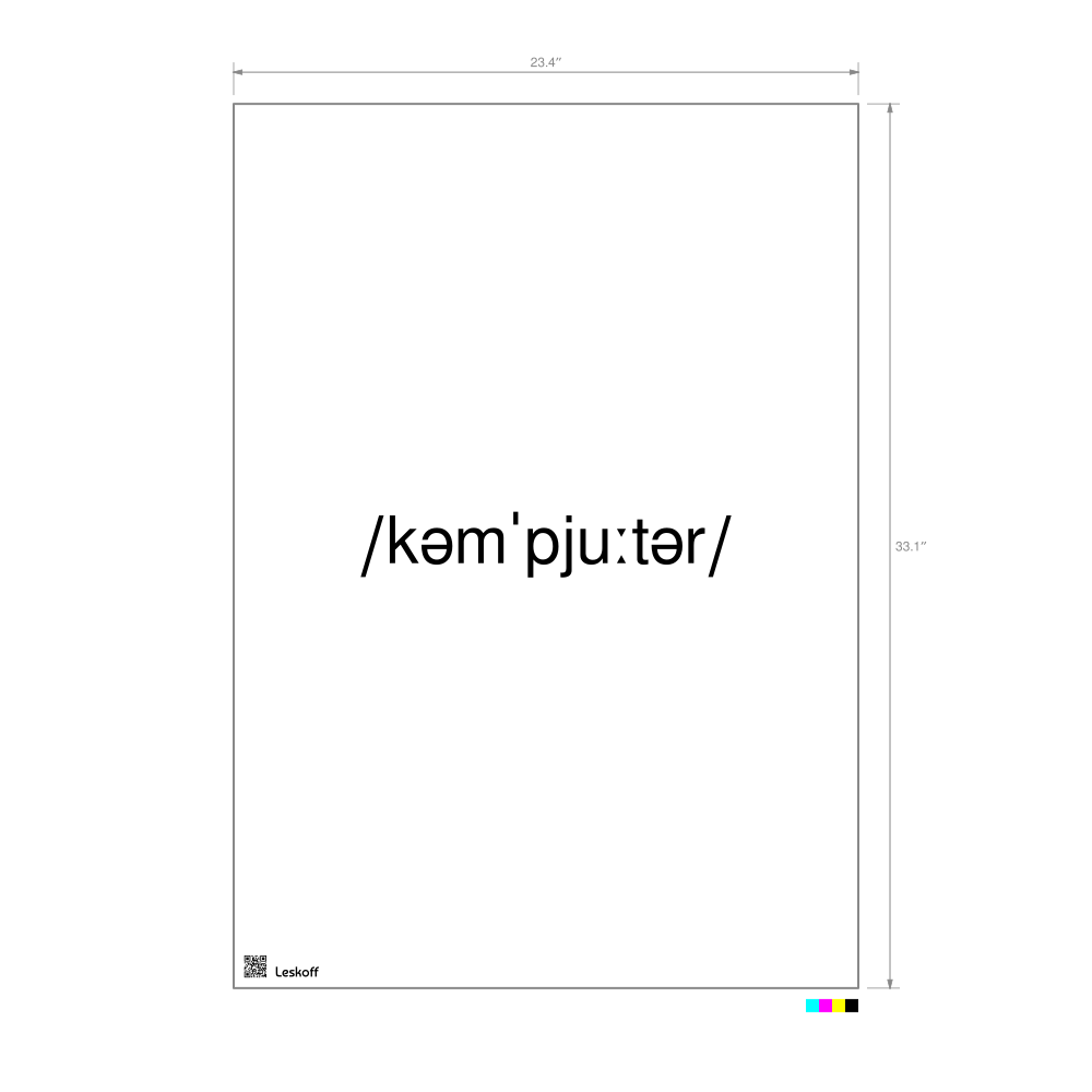 Leskoff computer IPA Transcription Poster image 1 of 1
