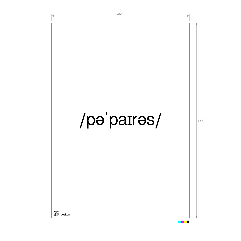 Leskoff papyrus IPA Transcription Poster image 1 of 1