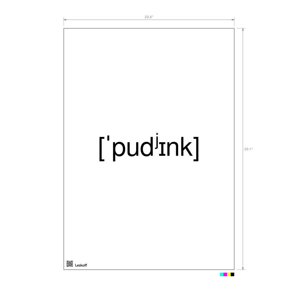 Leskoff пудинг IPA Transcription Poster image 1 of 1