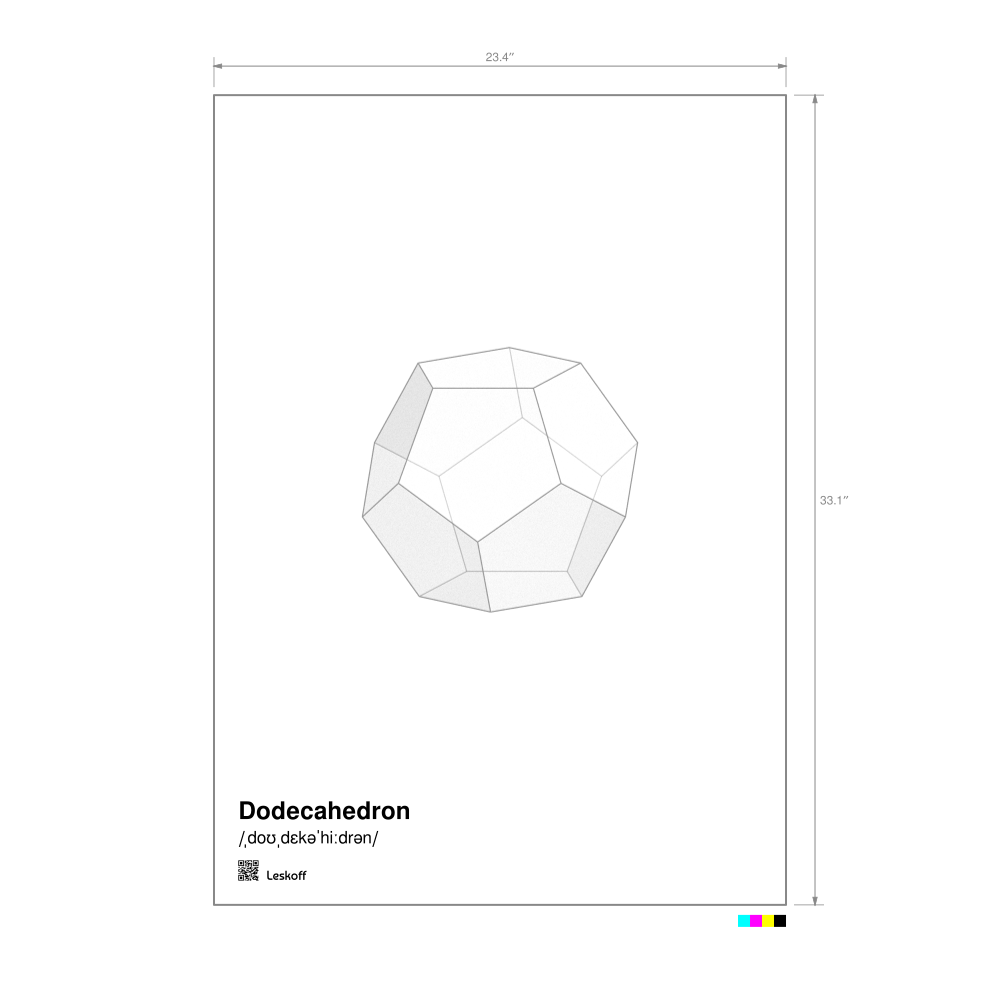 Leskoff Dodecahedron Poster image 1 of 1