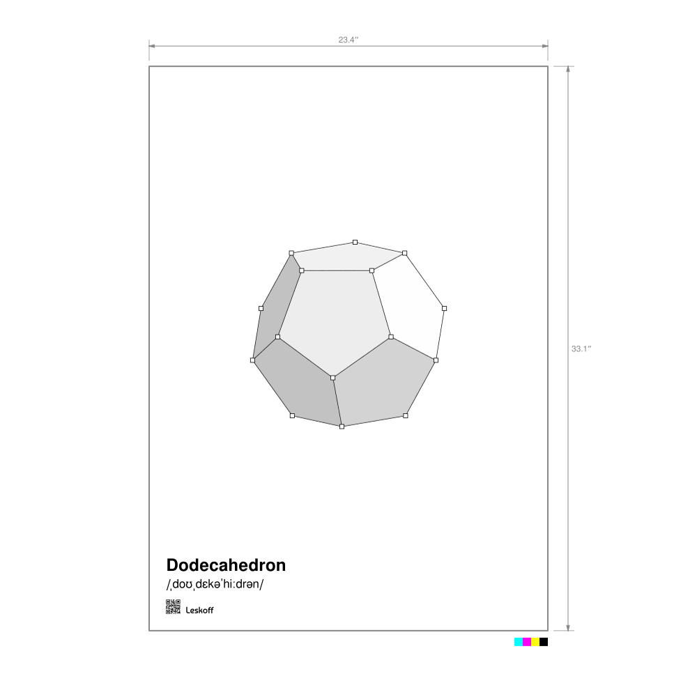 Leskoff Dodecahedron Poster image 1 of 1
