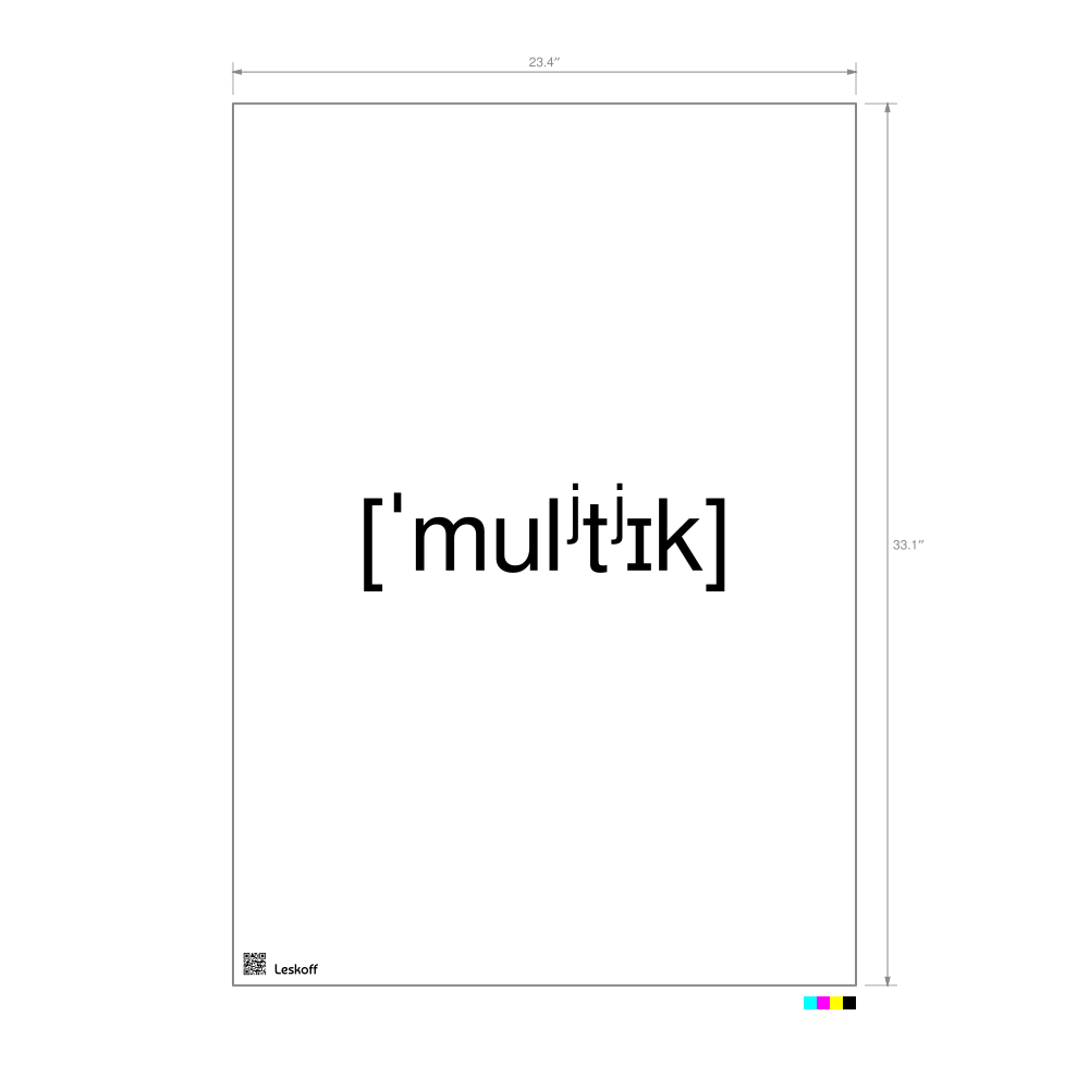 Leskoff мультик IPA Transcription Poster image 1 of 1