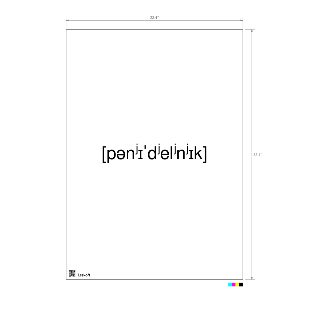 Leskoff понедельник IPA Transcription Poster image 1 of 1