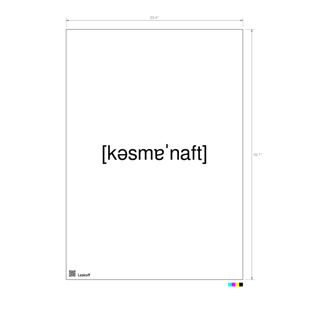 Leskoff космонавт IPA Transcription Poster image 1 of 1