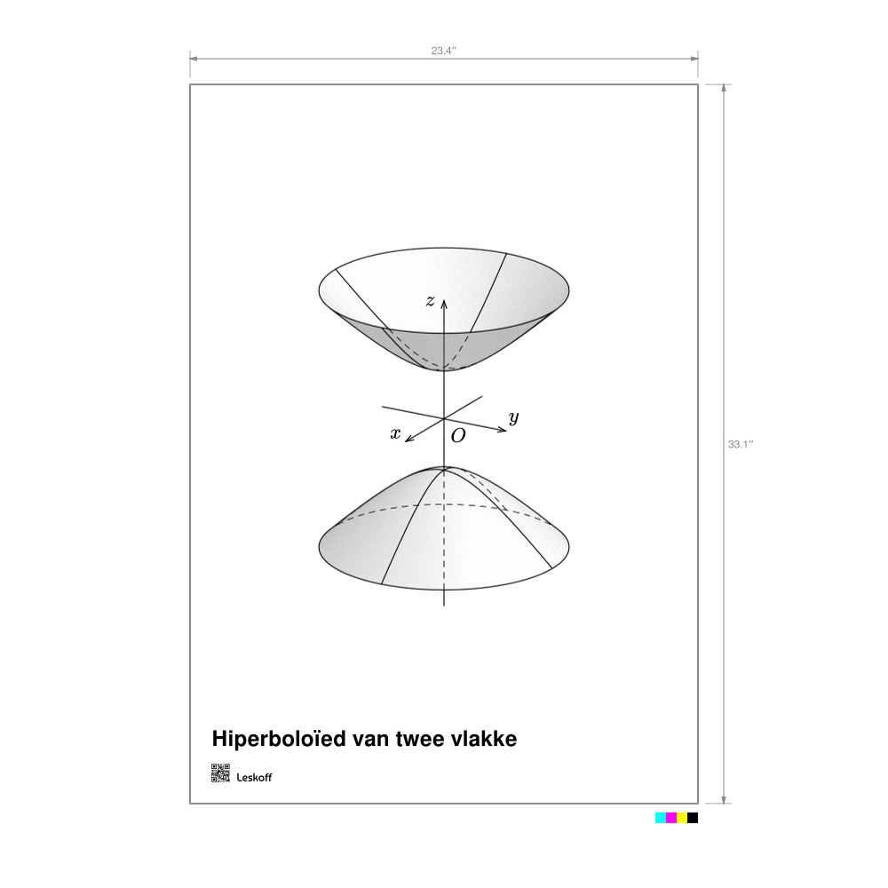 Leskoff Hyperboloid of Two Sheets Poster image 1 of 1