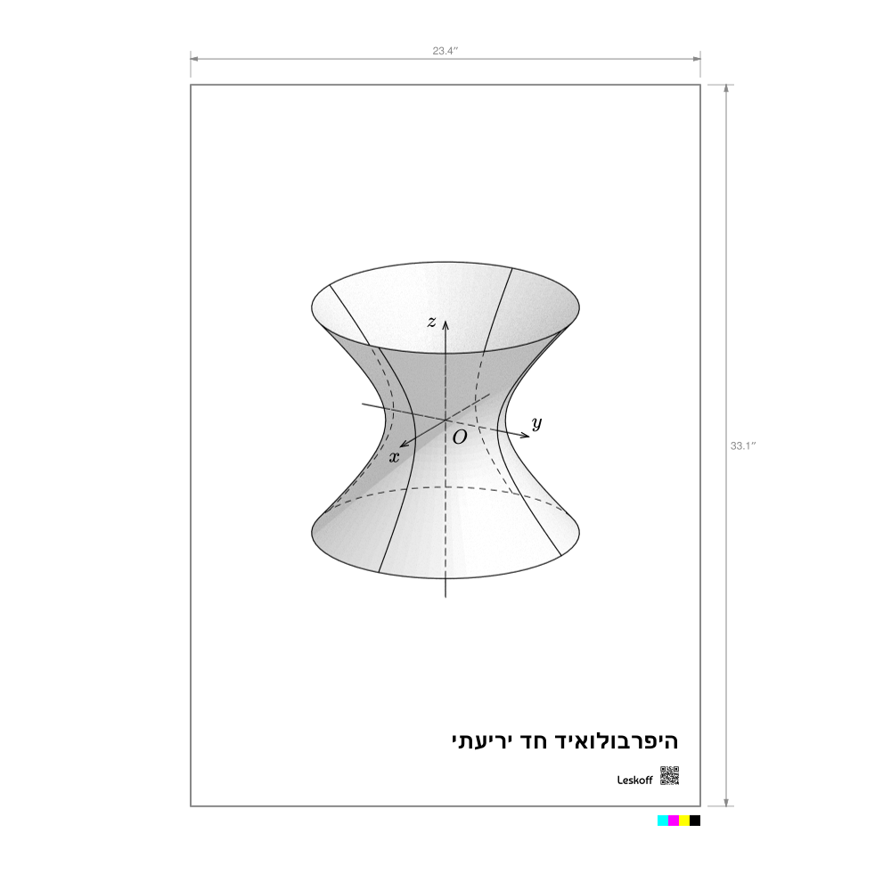 Leskoff Hyperboloid of One Sheet Poster image 1 of 1