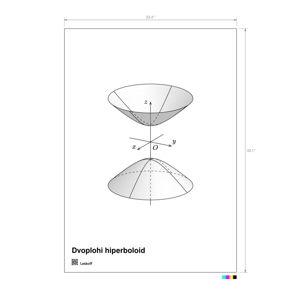 Leskoff Hyperboloid of Two Sheets Poster image 1 of 1