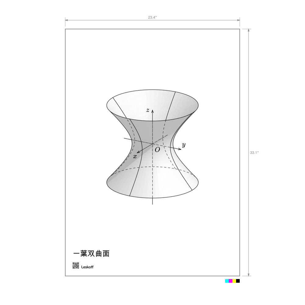 Leskoff Hyperboloid of One Sheet Poster image 1 of 1