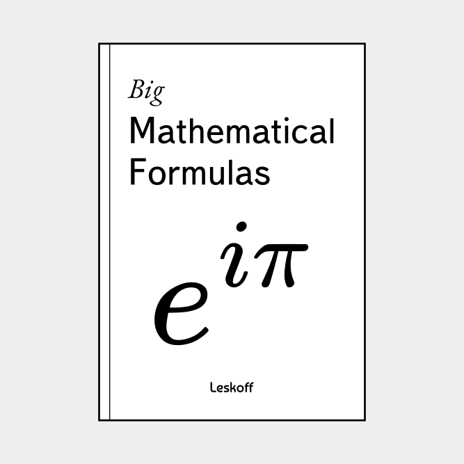 Leskoff Big Mathematical Formulas image 1 of 3