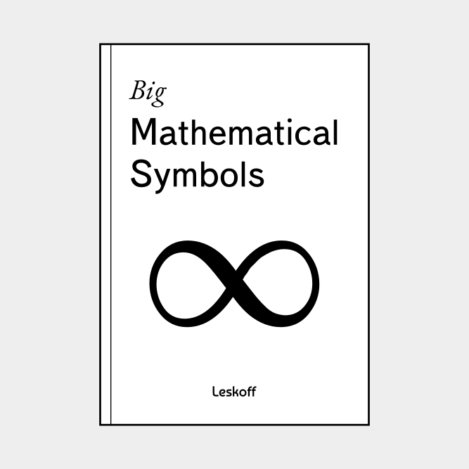 Leskoff Big Mathematical Symbols image 1 of 3