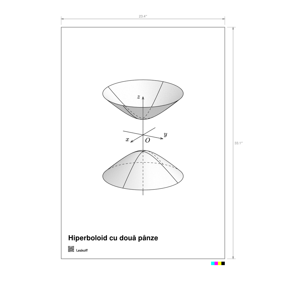 Leskoff Hyperboloid of Two Sheets Poster image 1 of 1