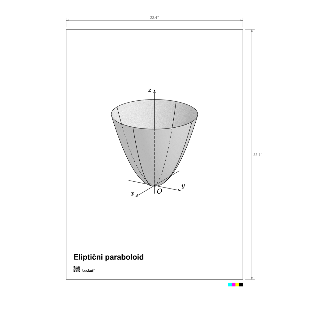 Leskoff Elliptic Paraboloid Poster image 1 of 1