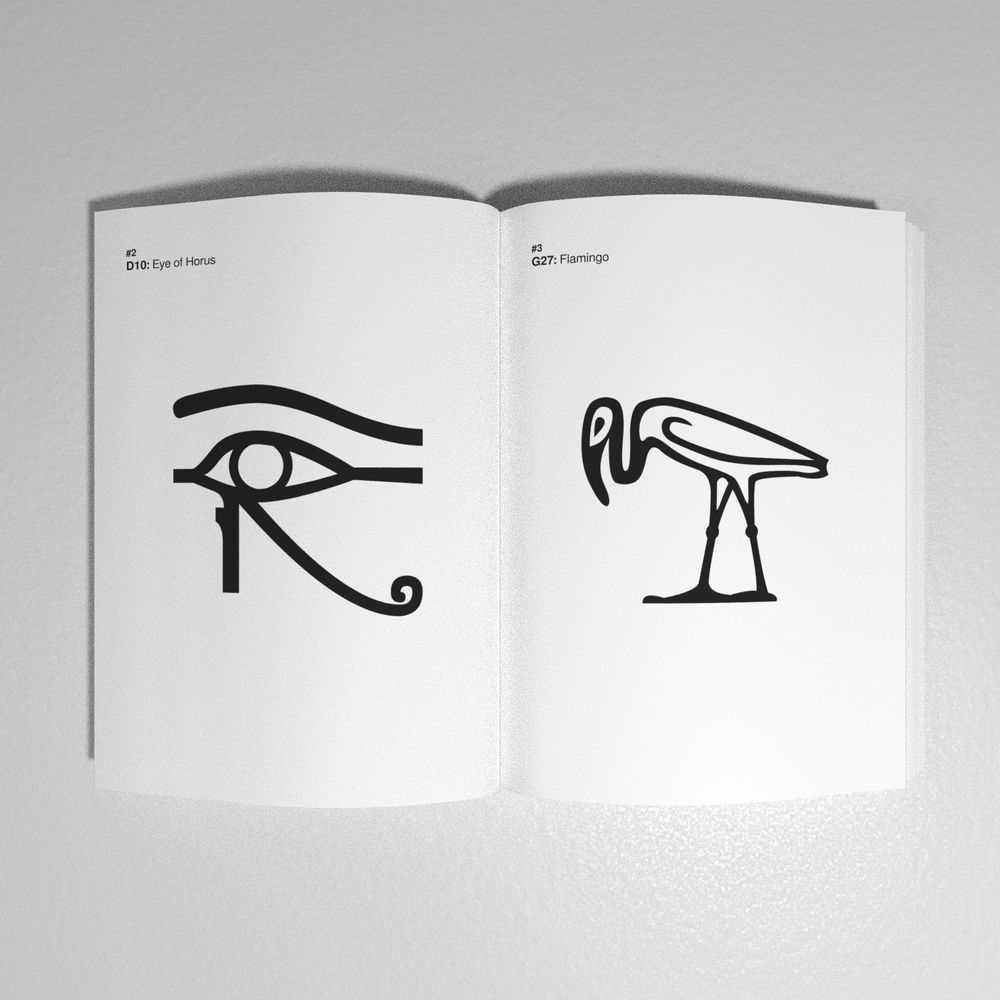 Leskoff Big Egyptian Hieroglyphs image 1 of 2
