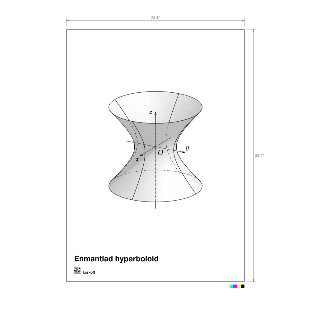 Leskoff Hyperboloid of One Sheet Poster image 1 of 1