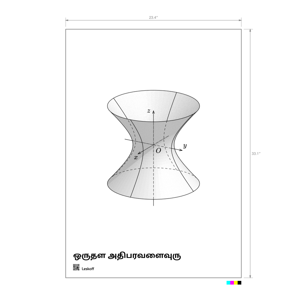 Leskoff Hyperboloid of One Sheet Poster image 1 of 1