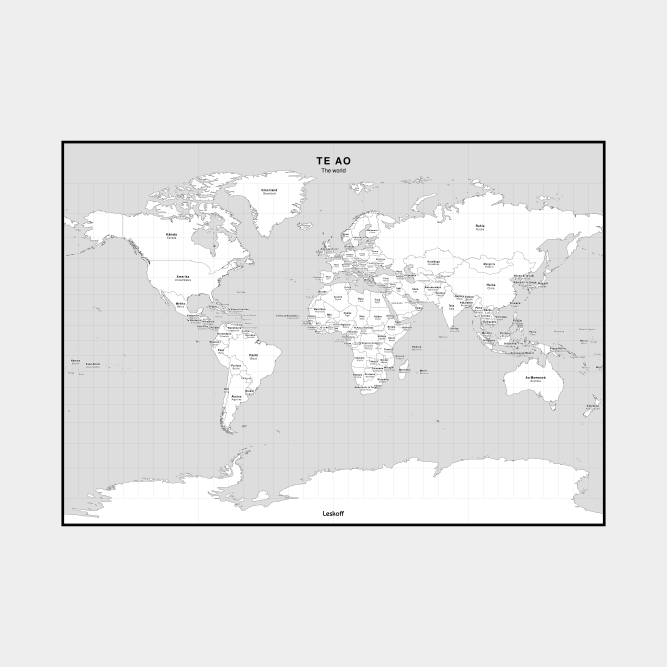 Leskoff World Map image 1 of 2