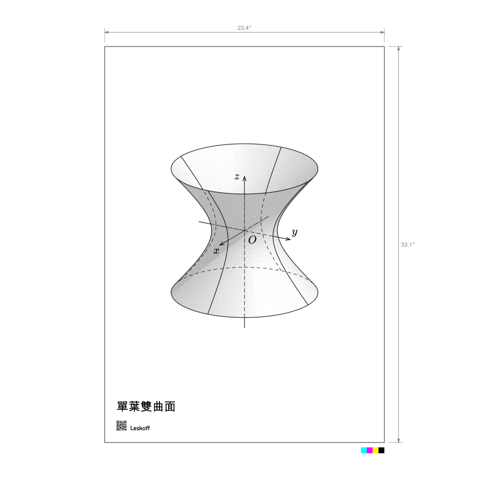 Leskoff Hyperboloid of One Sheet Poster image 1 of 1