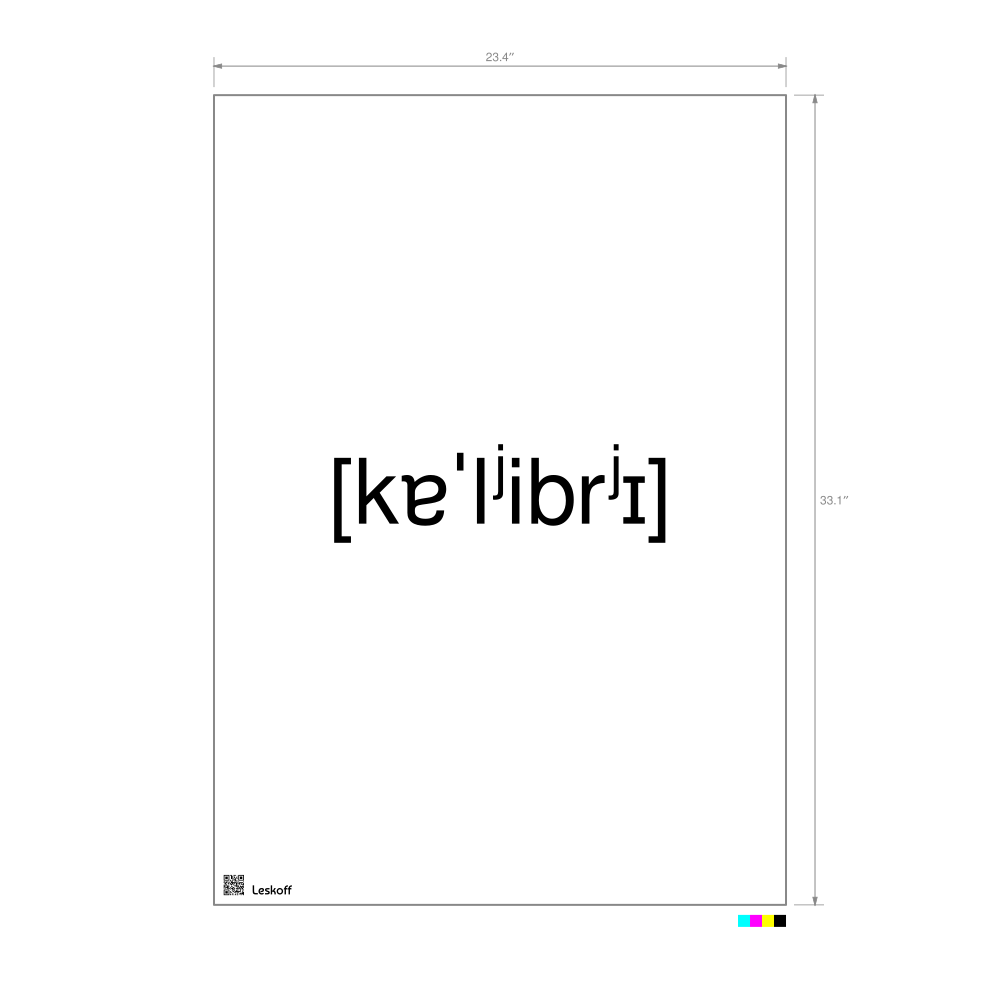 Leskoff колибри IPA Transcription Poster image 1 of 1