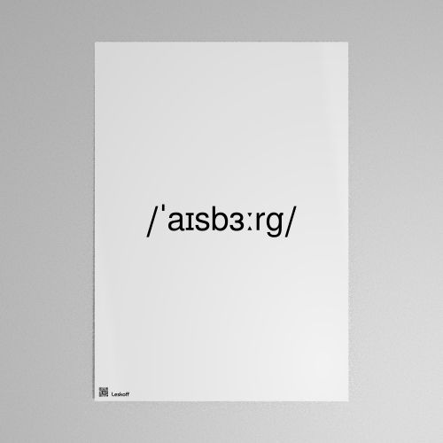 Leskoff iceberg IPA Transcription Poster image 1 of 1