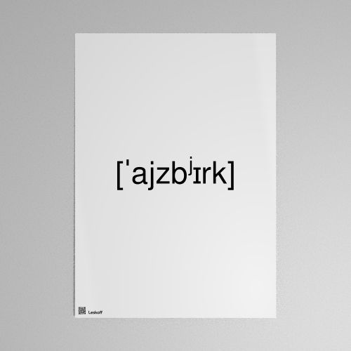 Leskoff айсберг IPA Transcription Poster image 1 of 1