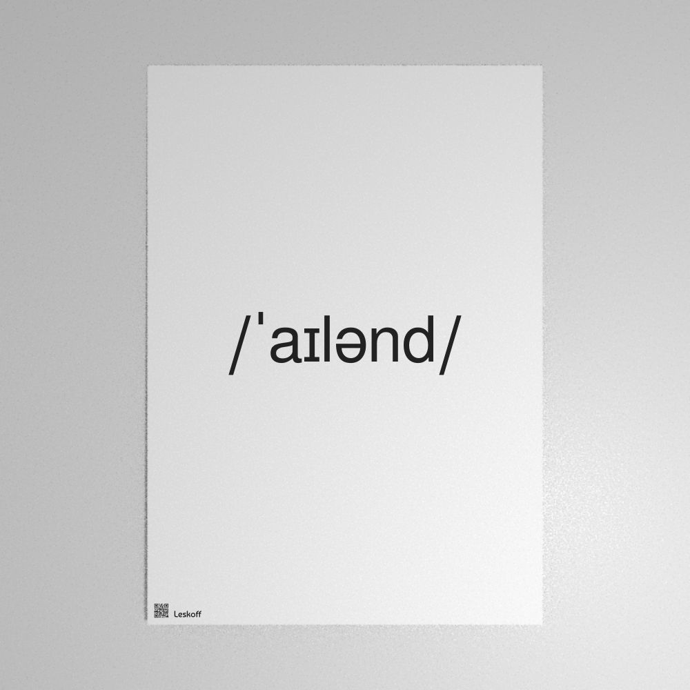 Leskoff island IPA Transcription Poster image 1 of 1