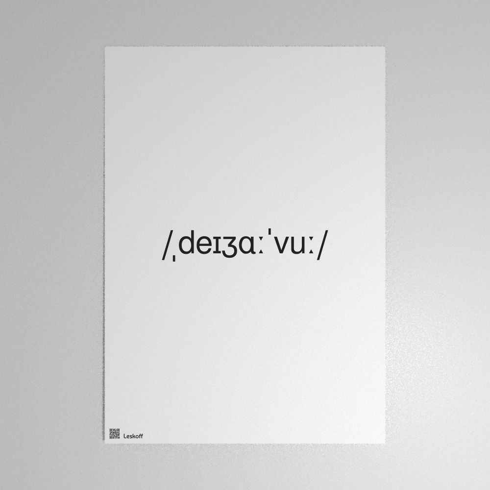 Leskoff déjà vu IPA Transcription Poster image 1 of 1