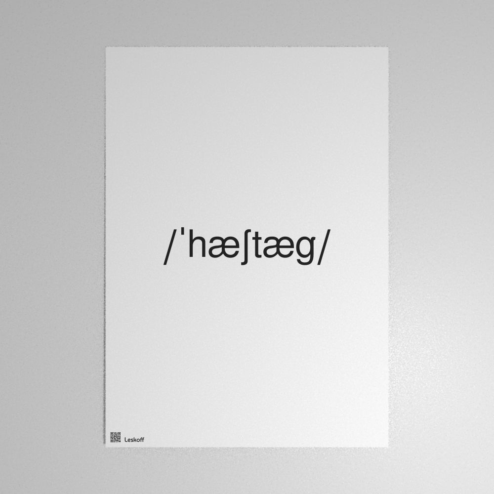 Leskoff hashtag IPA Transcription Poster image 1 of 1