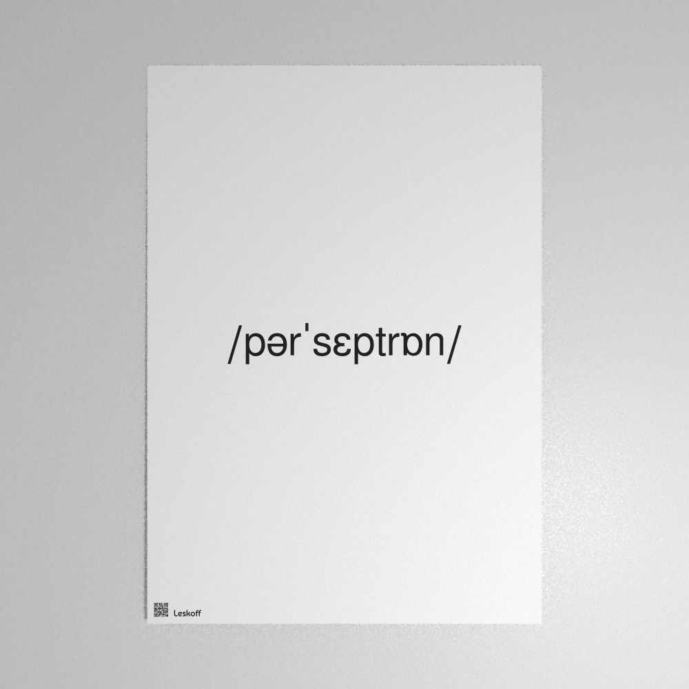 Leskoff perceptron IPA Transcription Poster image 1 of 1