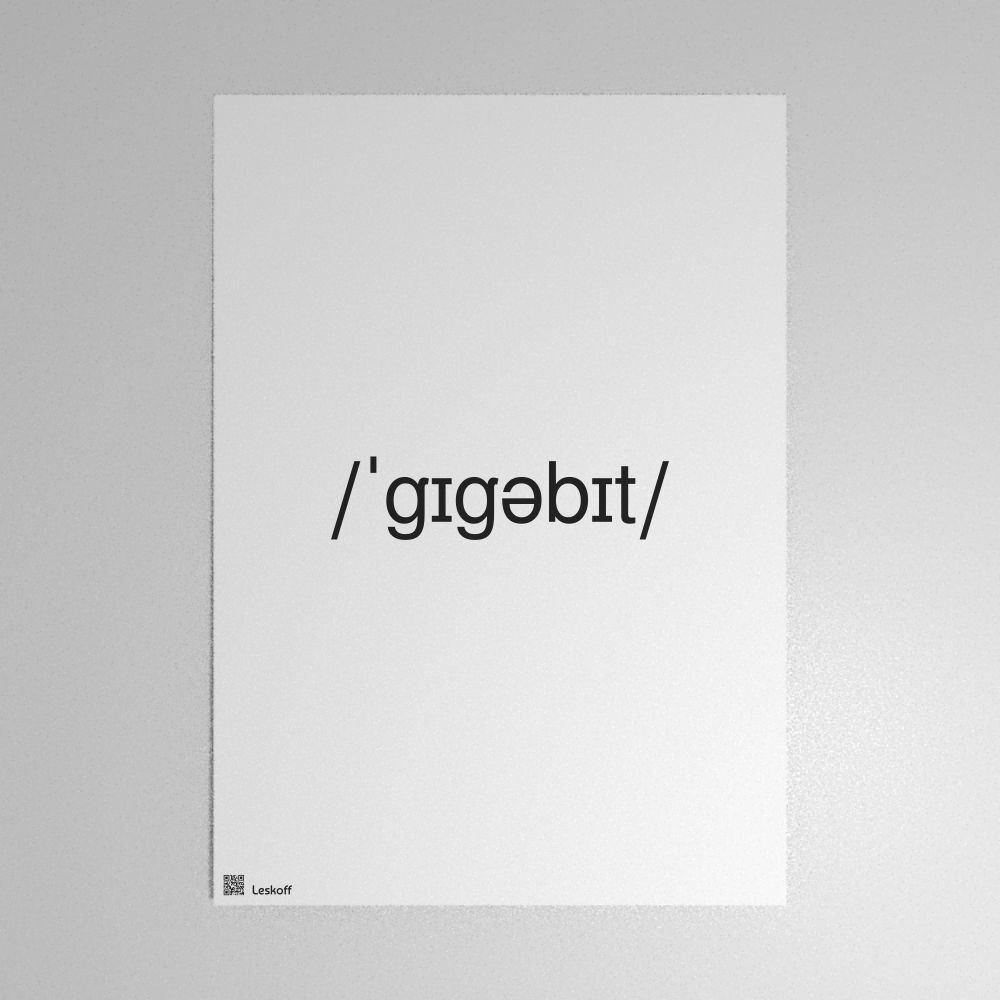Leskoff gigabit IPA Transcription Poster image 1 of 1
