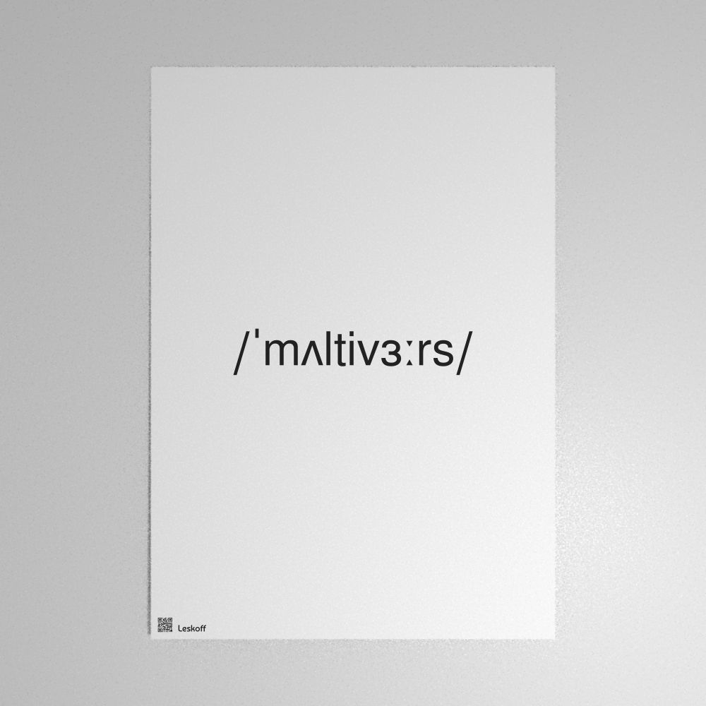 Leskoff multiverse IPA Transcription Poster image 1 of 1