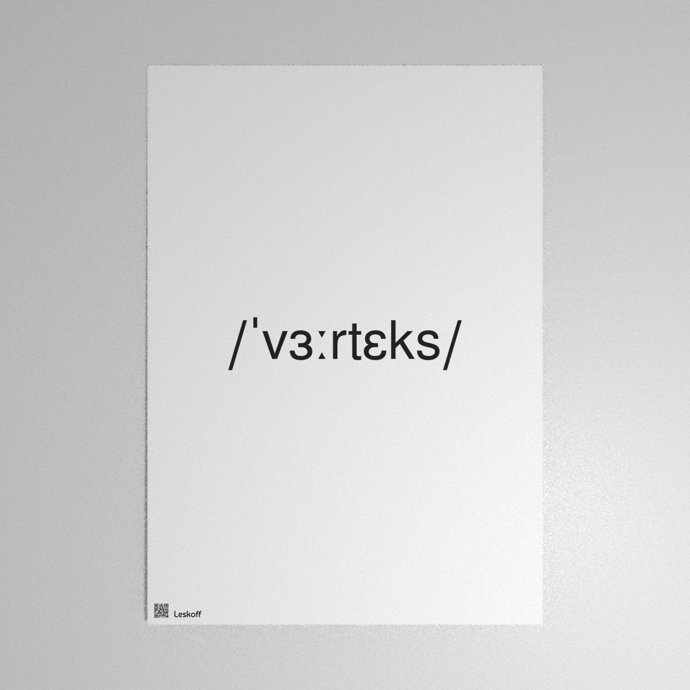 Leskoff vertex IPA Transcription Poster image 1 of 1