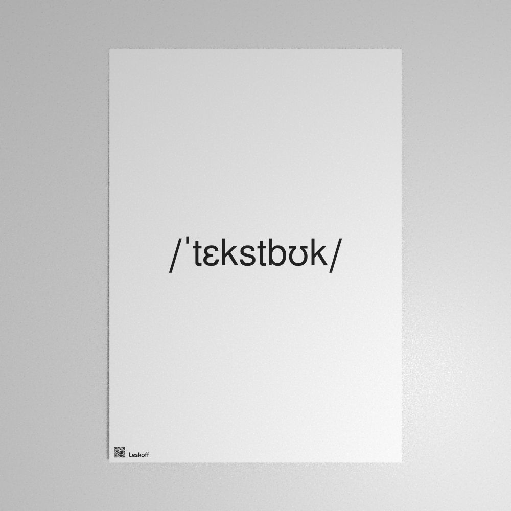 Leskoff textbook IPA Transcription Poster image 1 of 1