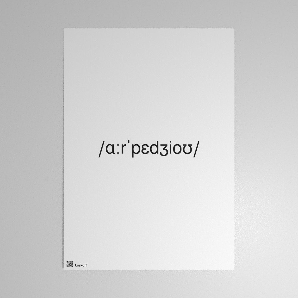 Leskoff arpeggio IPA Transcription Poster image 1 of 1