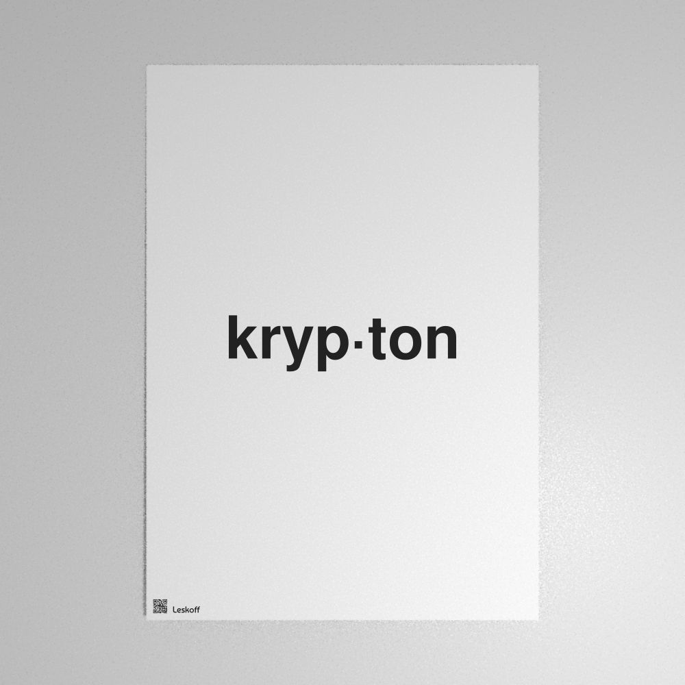 Leskoff kryp·ton Poster image 1 of 1