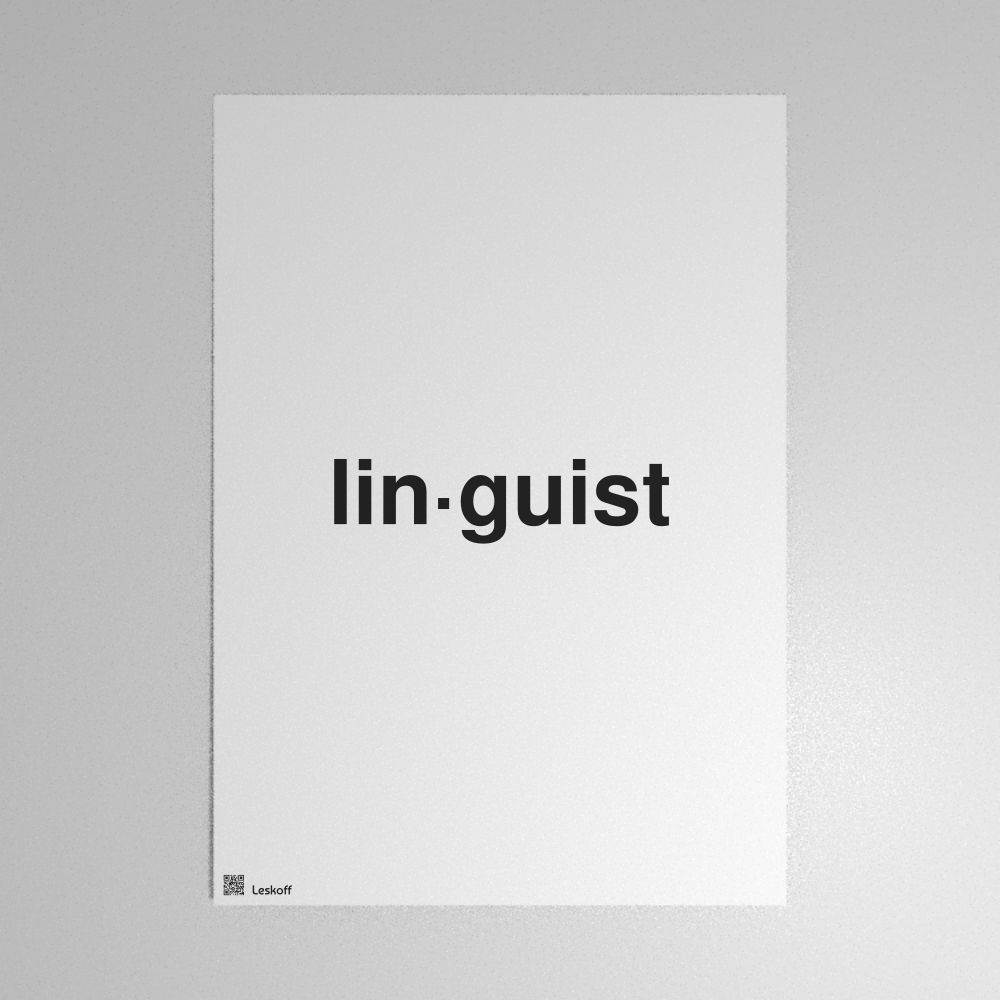 Leskoff lin·guist Poster image 1 of 1