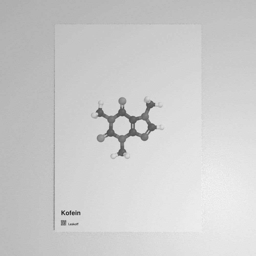 Leskoff Caffeine Molecule Poster image 1 of 1