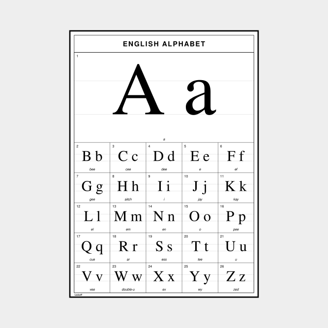 Leskoff English Alphabet image 1 of 2