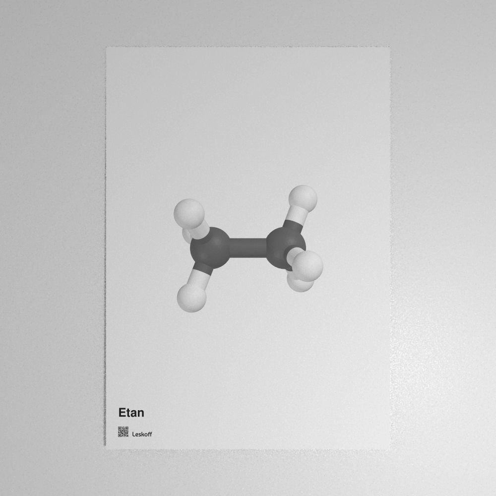 Leskoff Ethane Molecule Poster image 1 of 1