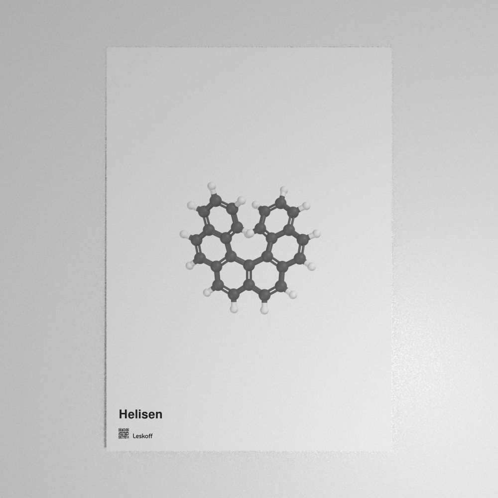 Leskoff Helicene Molecule Poster image 1 of 1