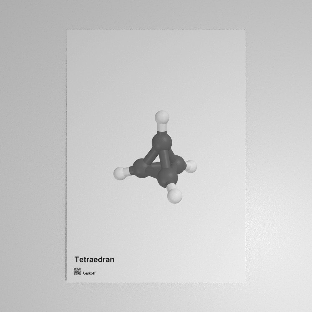 Leskoff Tetrahedrane Molecule Poster image 1 of 1