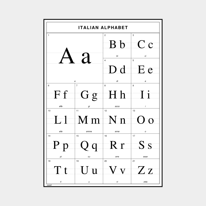 Leskoff Italian Alphabet image 1 of 2