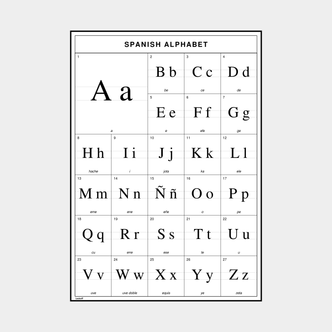 Leskoff Spanish Alphabet image 1 of 2