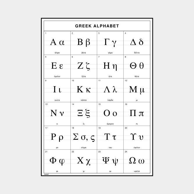 Leskoff Greek Alphabet image 1 of 2