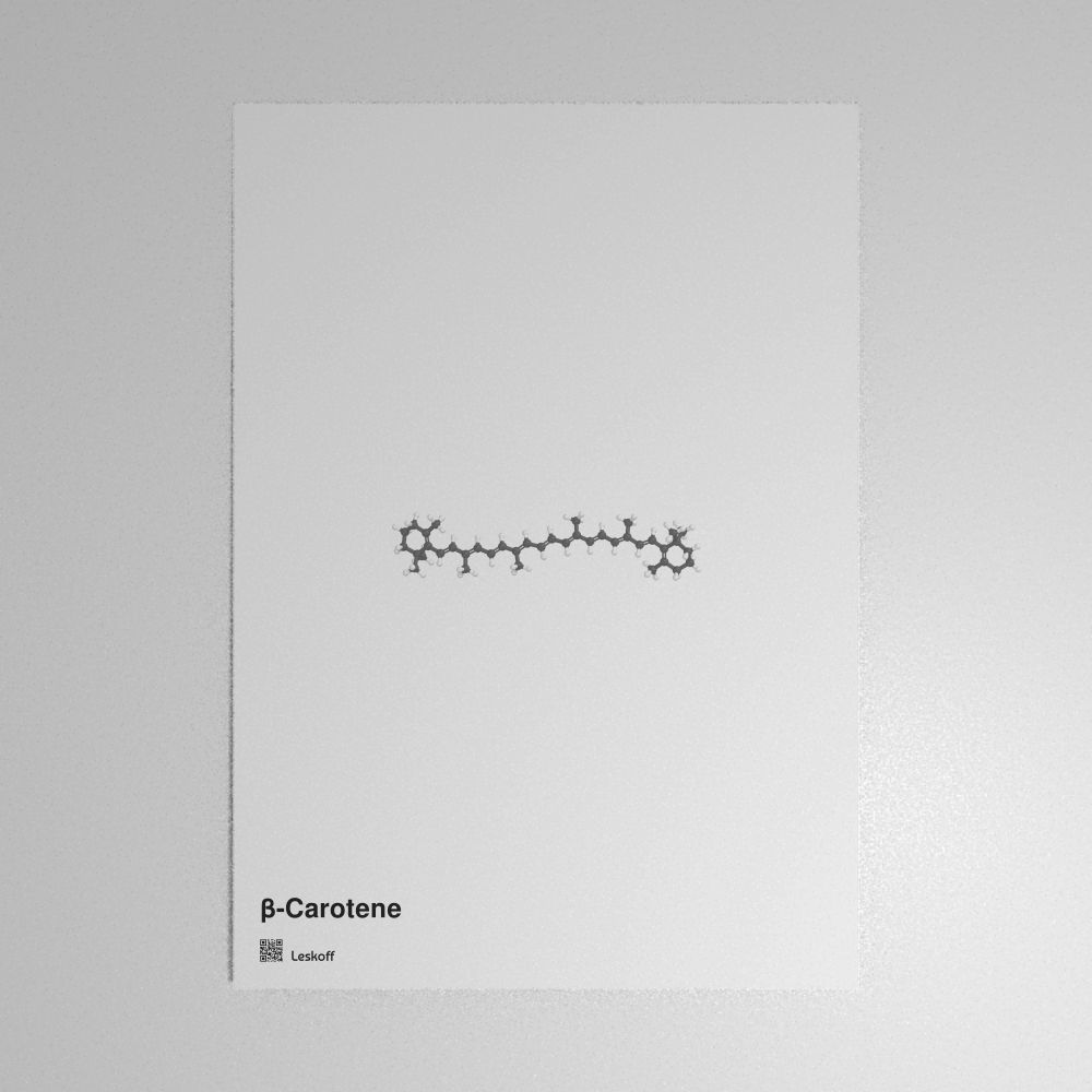 Leskoff β-Carotene Molecule Poster image 1 of 1