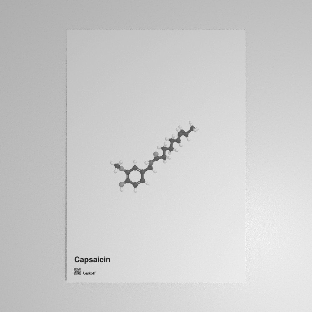 Leskoff Capsaicin Molecule Poster image 1 of 1