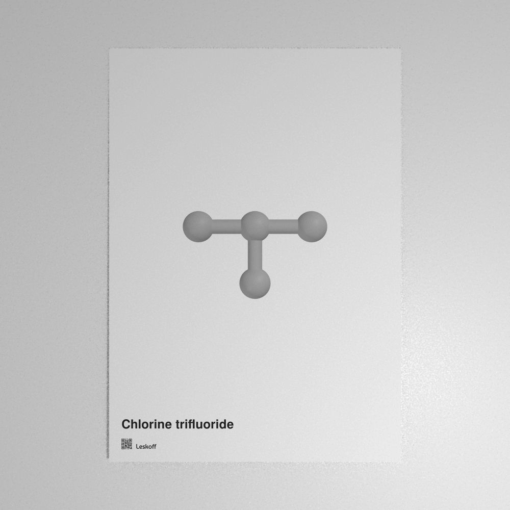 Leskoff Chlorine Trifluoride Molecule Poster image 1 of 1