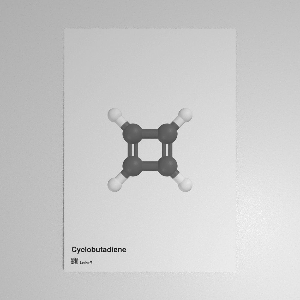 Leskoff Cyclobutadiene Molecule Poster image 1 of 1