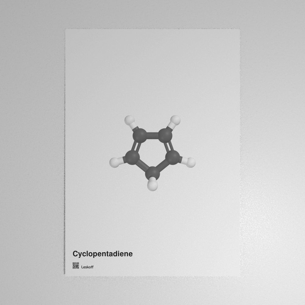 Leskoff Cyclopentadiene Molecule Poster image 1 of 1