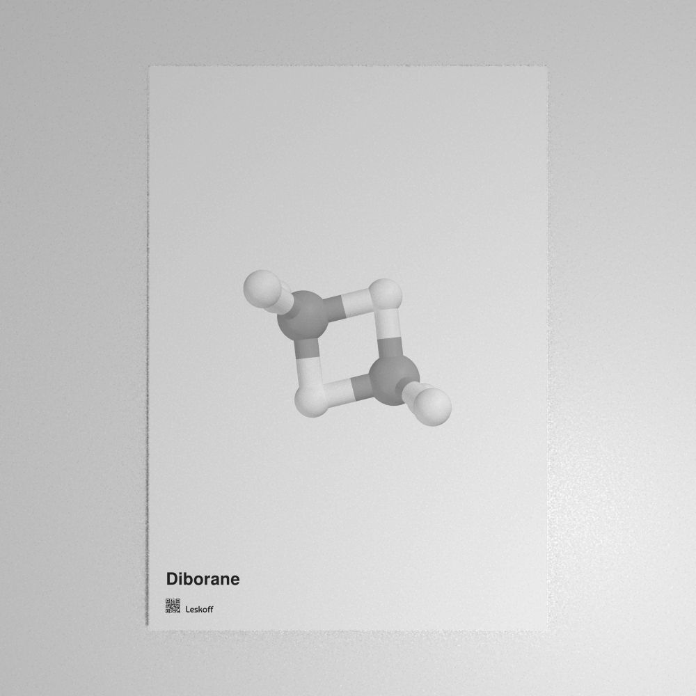 Leskoff Diborane Molecule Poster image 1 of 1